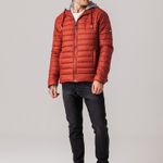 Jaqueta Puffer com capuz de moletom Masculina Rock e Soda