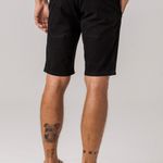 Bermuda Chino Preta Masculina Sarja Rock e Soda