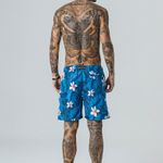 Bermuda Estampada Rock e Soda Masculina Elástico Praia Verão
