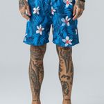 Bermuda Estampada Rock e Soda Masculina Elástico Praia Verão