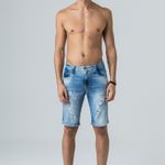 Bermuda Jeans Masculina Skinny Rock e Soda