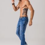 Calça Jeans Super Skinny Masculina Rock e Soda