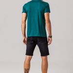 Camiseta Masculina Verde Estampa Rock e Soda
