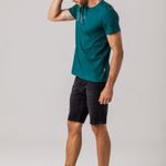 Camiseta Masculina Verde Estampa Rock e Soda