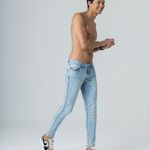 Calça Masculina Super Skinny Jeans Rock e Soda
