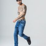 Calça Masculina Jeans Super Skinny Rock e Soda