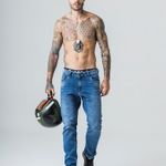 Calça Masculina Jeans Super Skinny Rock e Soda