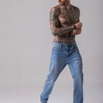 Calça Masculina Jeans Reta Rock e Soda