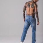 Calça Masculina Jeans Reta Rock e Soda