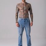 Calça Masculina Jeans Reta Rock e Soda