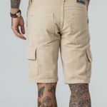 Bermuda Cargo Caramelo Sarja Masculina Rock e Soda
