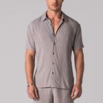 Camisa M/C Linho Bossa Rock e Soda 