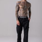 Calça Reta Loose Jeans Rock e Soda 