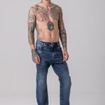 Calça Reta Jeans Street Rock e Soda 