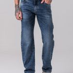 Calça Reta Jeans Street Rock e Soda 