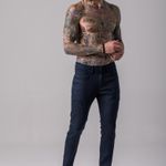 Calça Masculina Skinny Rock e Soda em Tecido Andrews Sarja 