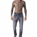 Calça Reta Loose Jeans Rock 