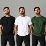 Kit 3 Camisetas Pima Touch Rock&Soda