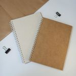 Caderno Espiral ¼ 15 x 21 cm Ecológico 80 Folhas Recicladas - Art&Art