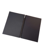 Caderno Espiral ¼ 15 x21 cm 80 Folhas Pretas - Art&Art