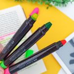 Caneta Marco Texto Gel SuperSoft (Amarelo, Rosa e Verde) - Faber-Castell