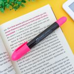 Caneta Marco Texto Gel SuperSoft (Amarelo, Rosa e Verde) - Faber-Castell