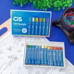 Giz Pastel Oleoso c/ 12 Cores - Cis