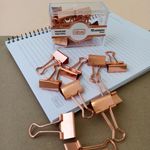 Prendedor de Papel 25mm Rose Gold - Tilibra