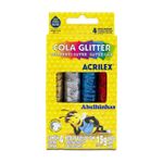Cola Glitter 15g 4 Cores - Acrilex
