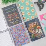 Caderno 1/4 D+ Colorido Espiral Capa Dura 14 x 20 cm 96 Folhas - Tilibra