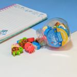 Borracha Mini Bubble Animais Marinhos Kit 20 Unidades - Tilibra