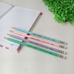 Lápis Grafite Tom Pastel (Azul, Lilás, Rosa e Verde) com Borracha - Onda