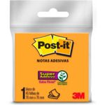 Bloco Adesivo Post-It com 76mm x 76 mm 45 Folhas 3M