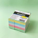 Bloco de Anotações 7,6 x 7,6 cm 500 Folhas Coloridas Gramatura 70 g/m² - Interponte