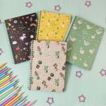 Caderno 1/4 Espiral Capa Dura Love 14 x 20 cm 160 Folhas - São Domingos