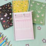 Caderno 1/4 Espiral Capa Dura Love 14 x 20 cm 160 Folhas - São Domingos
