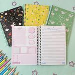 Caderno 1/4 Espiral Capa Dura Love 14 x 20 cm 160 Folhas - São Domingos