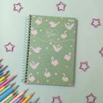Caderno 1/4 Espiral Capa Dura Love 14 x 20 cm 160 Folhas - São Domingos