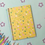 Caderno 1/4 Espiral Capa Dura Love 14 x 20 cm 160 Folhas - São Domingos