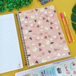 Caderno Espiral Capa Dura Universitário 10 Matérias Love 20 x 27,5 cm 160 Folhas - São Domingos