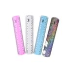 Régua 15 cm New Line (Azul, Cristal, Holográfica e Rosa) - Waleu