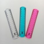 Régua 15 cm New Line (Azul, Cristal, Holográfica e Rosa) - Waleu