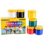 Tinta Pintura a Dedo 6 Cores - Acrilex