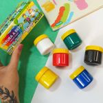 Tinta Pintura a Dedo 6 Cores - Acrilex
