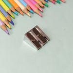 Apontador Metal 2 Furos Jumbo e Tradicional Chanfrado - Onda