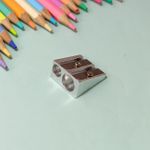 Apontador Metal 2 Furos Jumbo e Tradicional Chanfrado - Onda