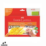 Lápis de Cor Jumbo Triangular  24 Cores  Faber-Castell