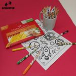 Lápis de Cor Jumbo Triangular  24 Cores  Faber-Castell