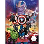 Caderno Colegial Quadriculado Matemática 1x1 Avengers Vingadores 40 Folhas 18,7 x 24,5 cm - Tilibra