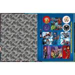 Caderno Colegial Quadriculado Matemática 1x1 Avengers Vingadores 40 Folhas 18,7 x 24,5 cm - Tilibra